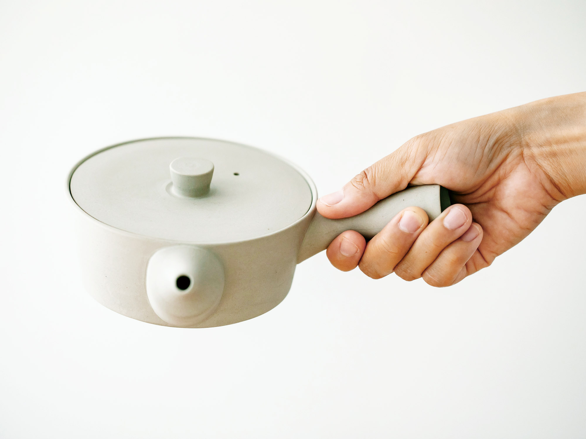 急須(Sencha 320 黒練・白練)/南景製陶園