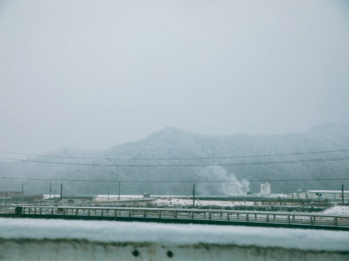 豊岡の雪景色