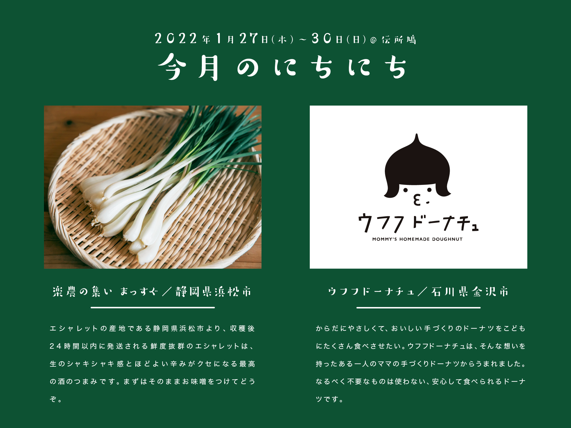 2022年1月の日日商店